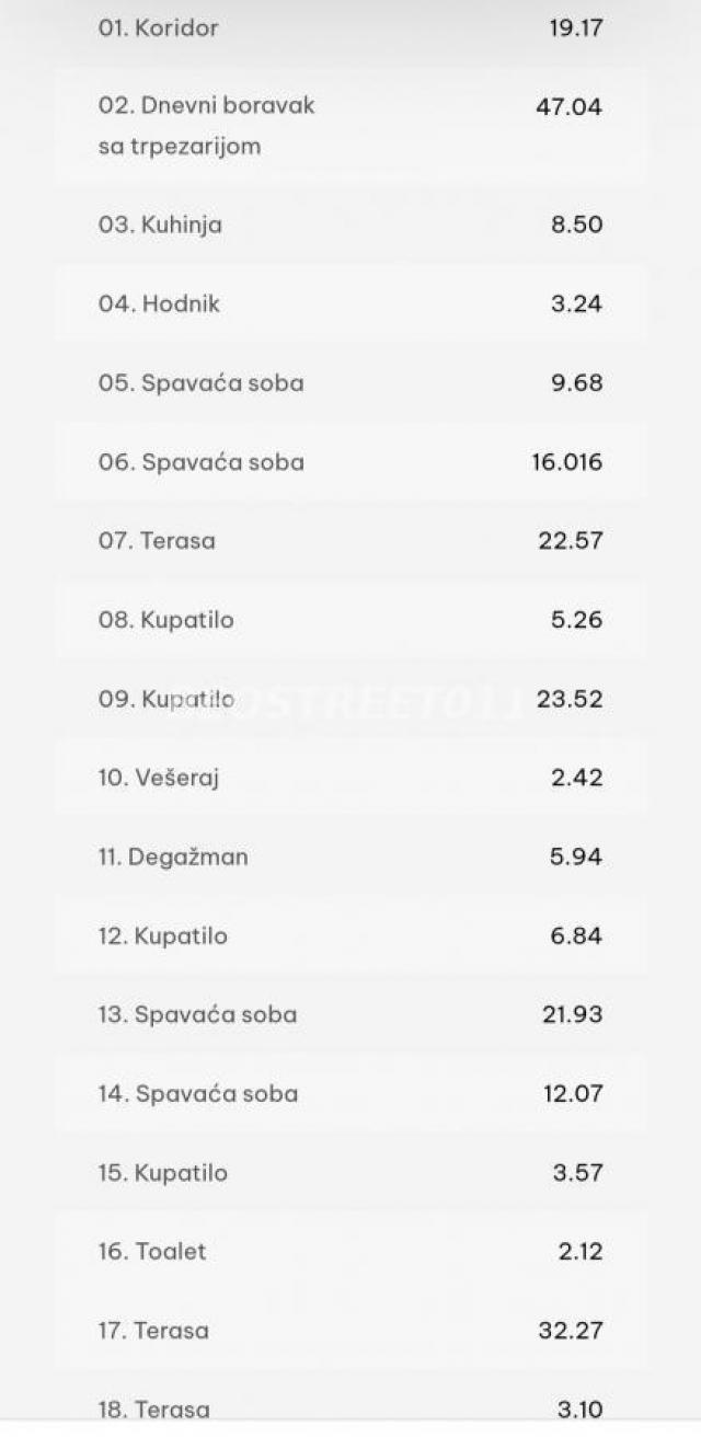 PENTHAUS  226 m2 + 226  m2 terasa  VRAČAR