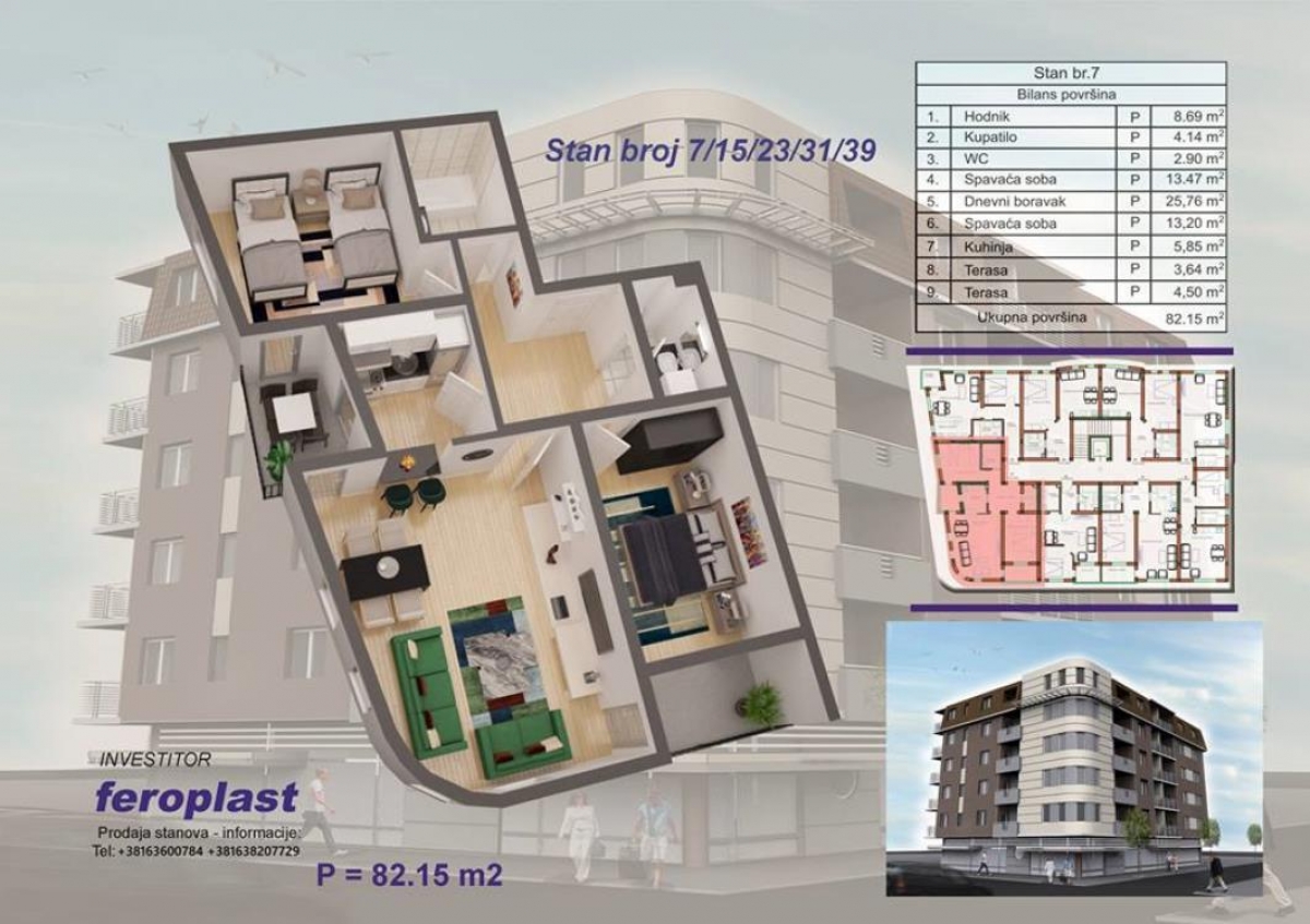 Apartment for sale in a new building - Ćuprija