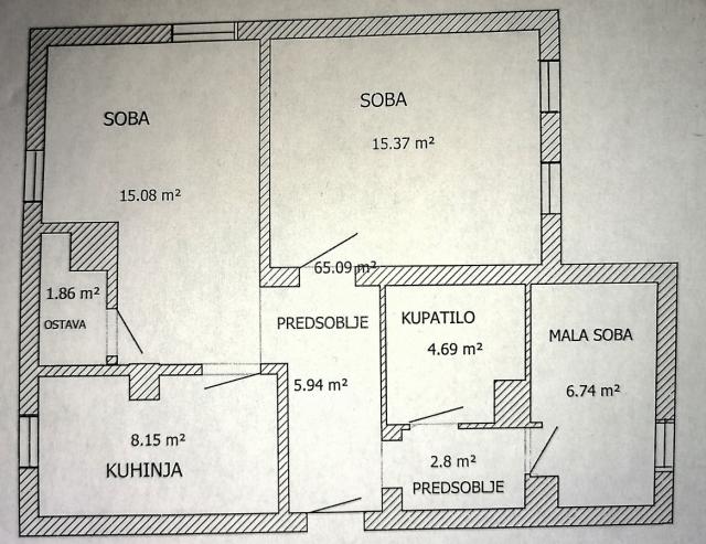 NOVO NASELJE, 51 m2, 108150€