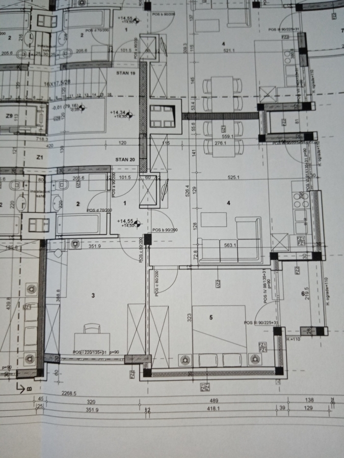 DETELINARA, 60 m2, TROSOBAN sa PDV