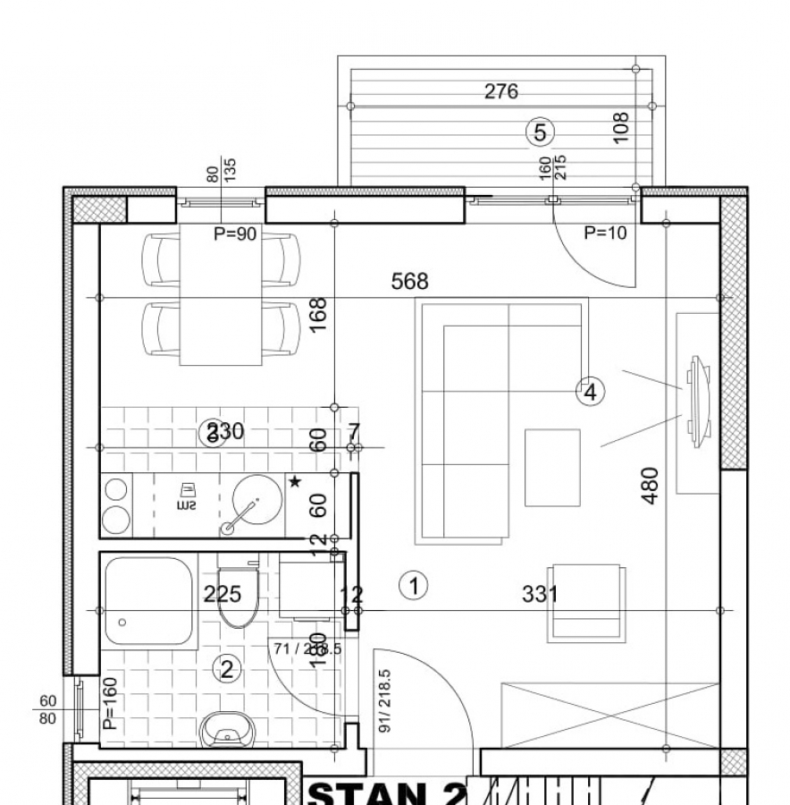 SOCIJALNO, 29 m2, 105150€