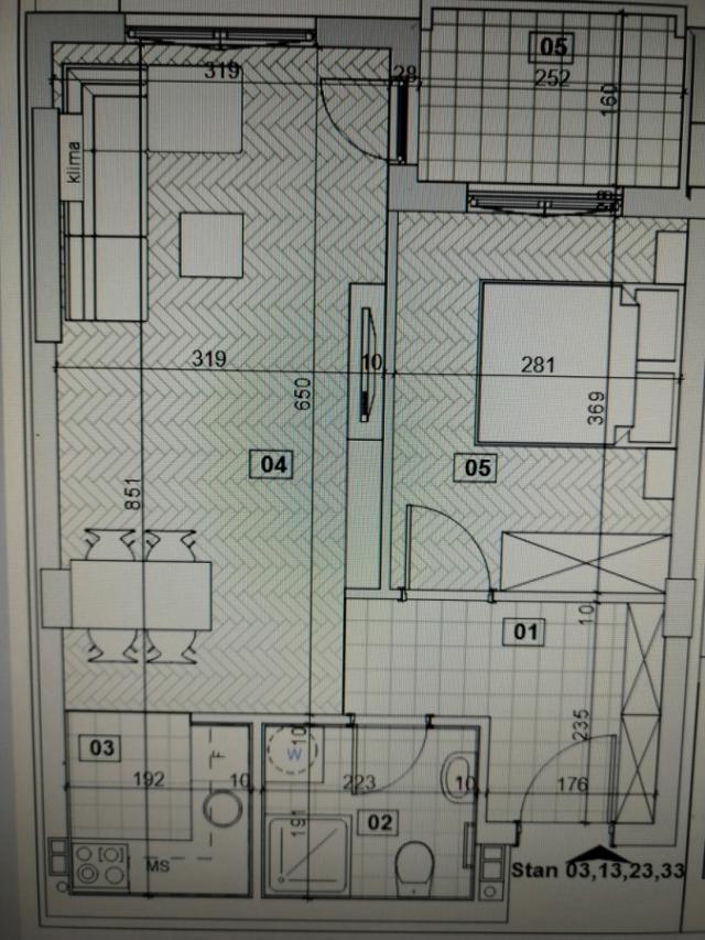 BULEVAR EVROPE, 47 m2, Dvosoban sa pdv