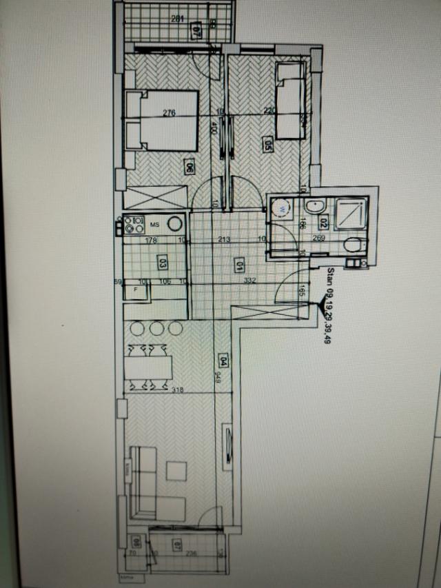 BULEVAR EVROPE, 63 m2, Trosoban sa pdv