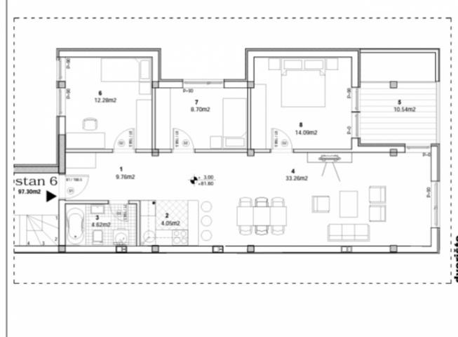 ADICE, 97 m2, Četvorosoban sa pdv