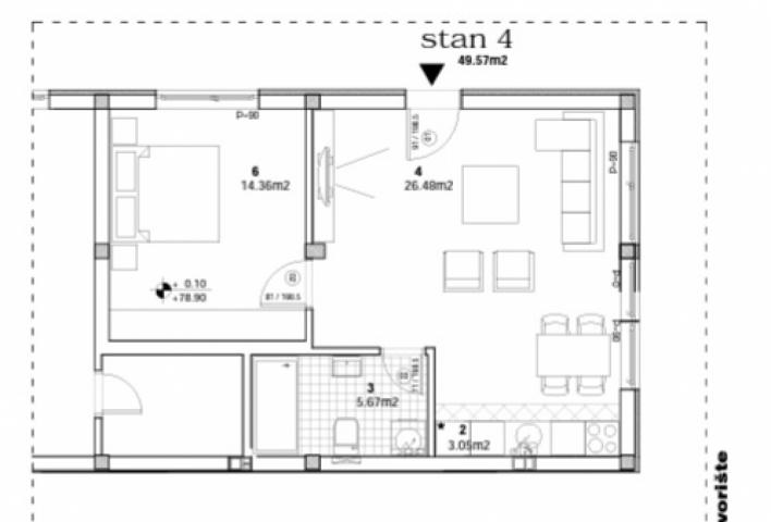 ADICE, 50 m2, DVOSOBAN