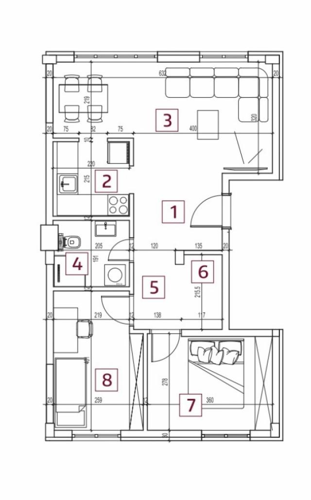 SREMSKA KAMENICA, 57 m2, 109800€