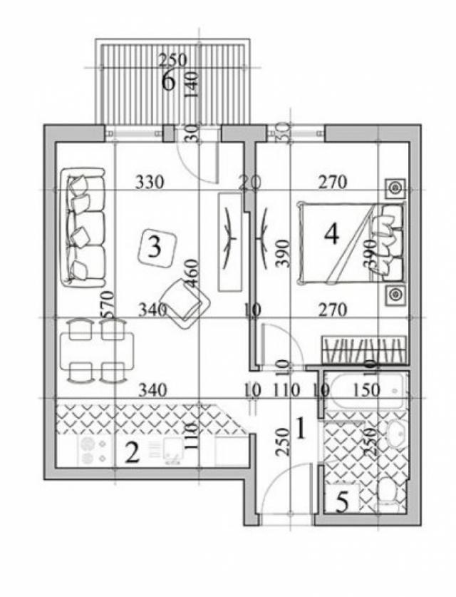 SAJMISTE, 40 m2, DVOSOBAN