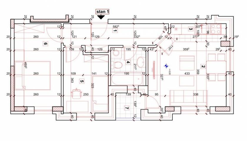 BULEVAR EVROPE, 51 m2, Dvoiposoban sa pdv