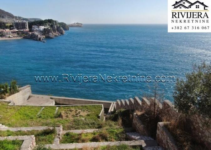 Prime location waterfront Villa in the under-construction Milocer Budva