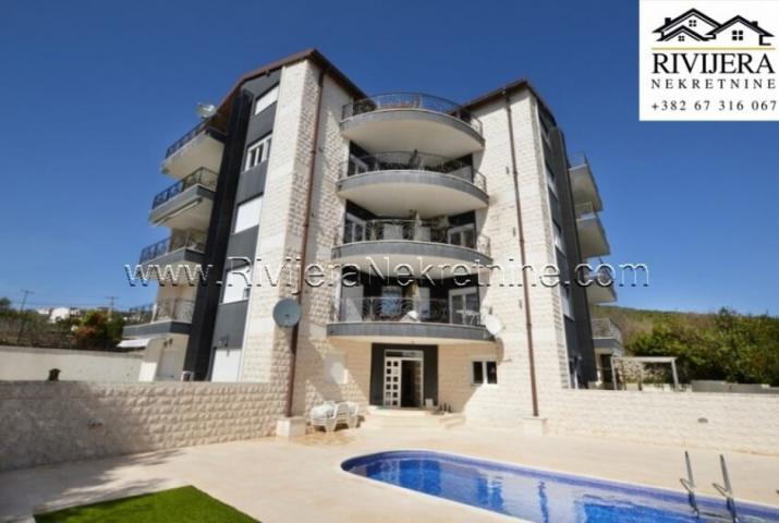 Sale of a two-bedroom apartment with swimming pool Krimovica Kotor