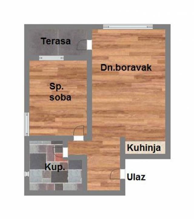 Dvosoban stan u izgradnji - TELEP - 46m2