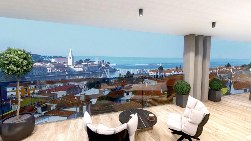 Porec, Luxus-Penthouse in einem Neubau 500 m vom Meer entfernt