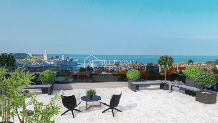 Poreč, Luksuzan penthouse u novogradnji 500 m od mora