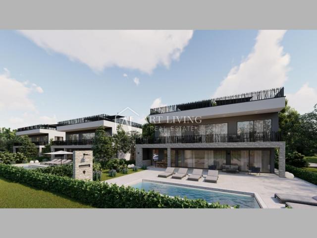 Poreč, moderne Luxusvilla 1. Reihe zum Meer