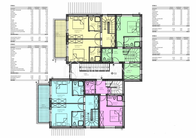 Poreč-Umgebung, Dreizimmerwohnung auf 2 Etagen mit Pool und Garten, Neubau