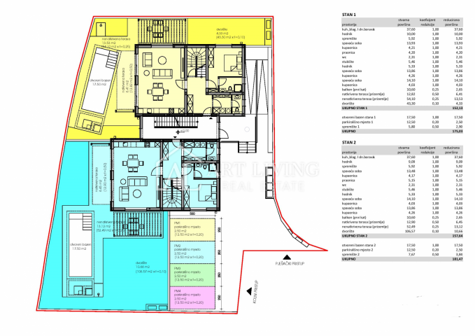 Poreč-Umgebung, Dreizimmerwohnung auf 2 Etagen mit Pool und Garten, Neubau