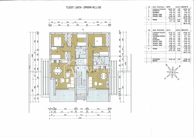 Umag-Umgebung, Zwei-Zimmer-Wohnung in einem Neubau in TOP-Lage 150 m vom Meer entfernt