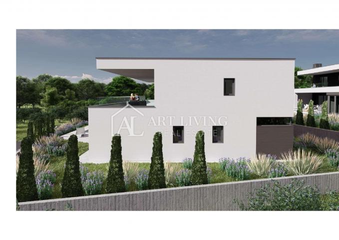 Umag-surroundings, Attractive building plot 927 m2 with Project and sea view