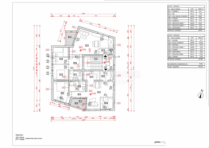 Umag-Umgebung, moderne Zweizimmerwohnung im Bau, 300 m vom Meer entfernt