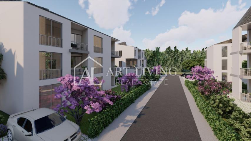 Umag-surroundings, Ground floor apartment with garden 300 m from the sea, NEW BUILDING!