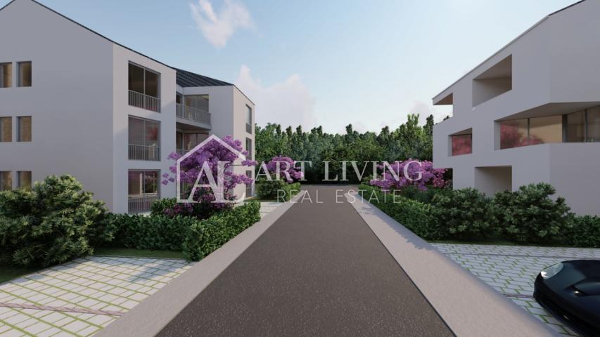 Umag-surroundings, Ground floor apartment with garden 300 m from the sea, NEW BUILDING!