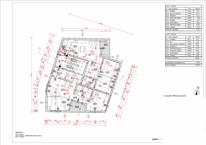 Umag-surroundings, Modern apartment 71 m2 on the 1st floor, only 300 m from the sea