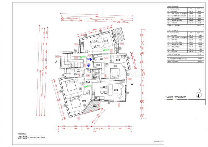 Umag-Umgebung, Apartment im 1. Stock, 300 m vom Meer entfernt. NEUBAU