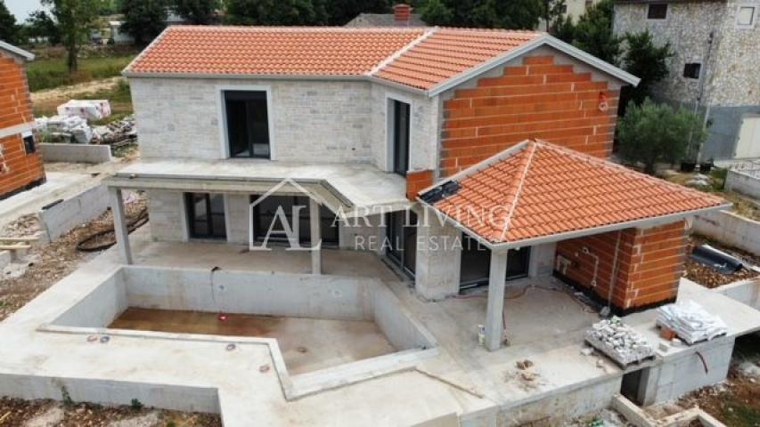 Poreč - surroundings, attractive villa with a panoramic view of the landscape and the sea