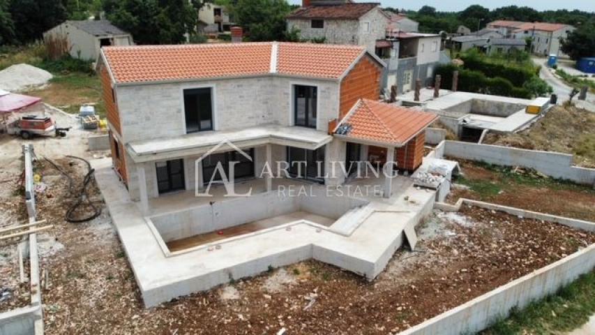 Poreč - surroundings, attractive villa with a panoramic view of the landscape and the sea