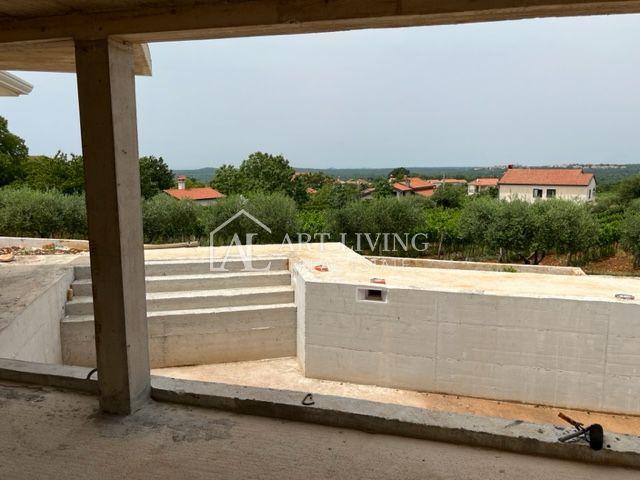 Poreč - surroundings, attractive villa with a panoramic view of the landscape and the sea