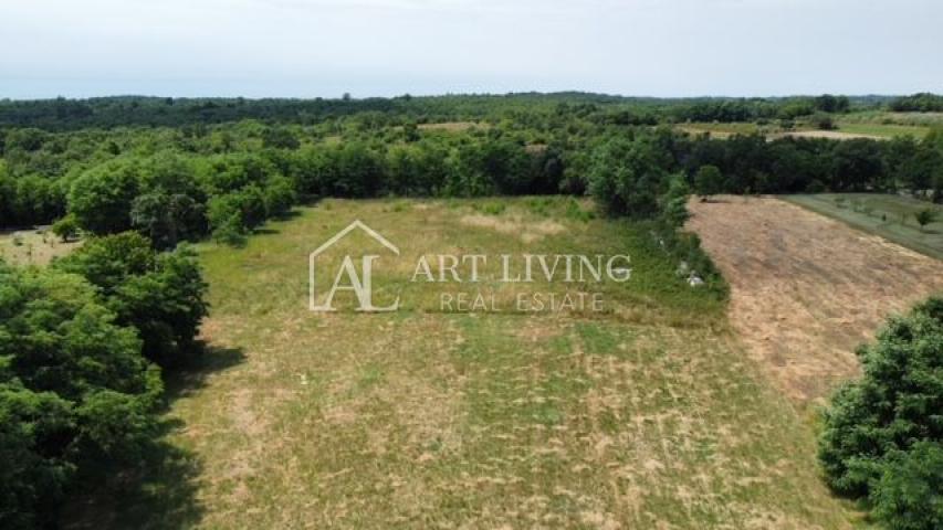 Poreč - surroundings, building plot in a quiet and beautiful village 14 km from the sea