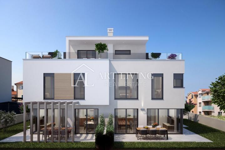 Umag-surroundings, TOP apartment on the 1st floor, just 300 m from the beach, NEWLY BUILT!