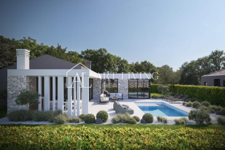 Istria, Poreč - Tinjan, attractive building plot with a modern villa project