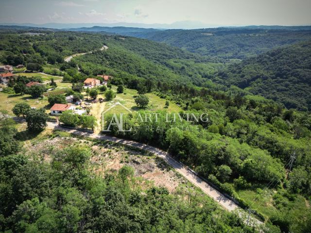 Istra, Poreč  -Tinjan, građevinsko zemljište s projektnom dokumentacijom luksuzne vile s bazenom