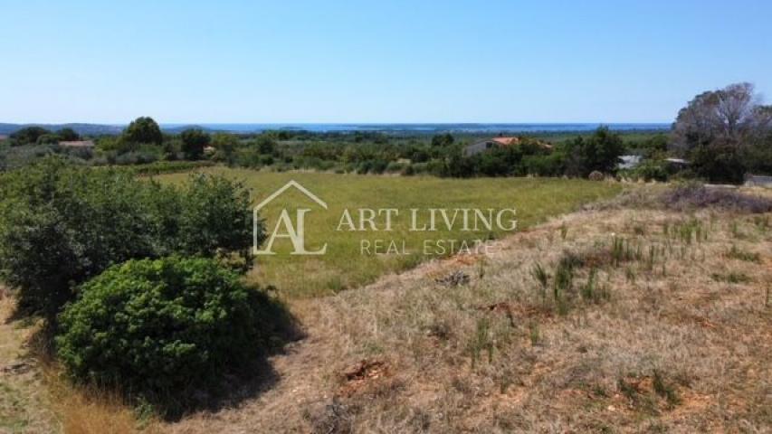 Vodnjan - surroundings, attractive building plot with sea view