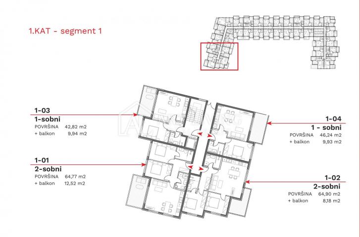 Istrien, Umag - attraktive Wohnung in einem Neubau in bester Lage