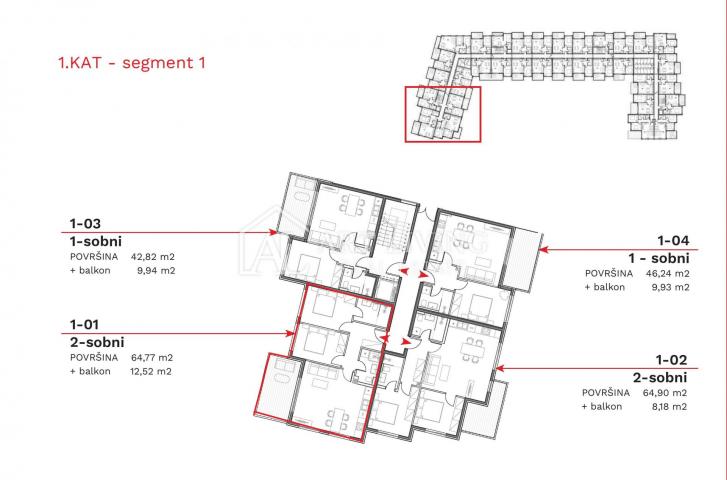 Istrien, Umag - attraktive Wohnung in einem Neubau in bester Lage