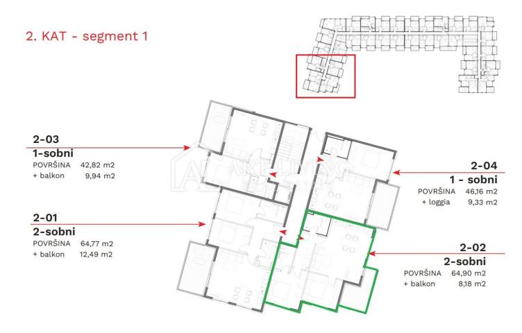 Istrien, Umag - moderne Zweizimmerwohnung in einem Neubau in bester Lage