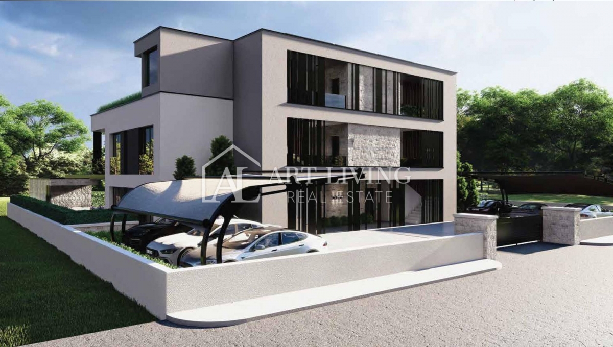 Istrien, Poreč, Umgebung - luxuriöse moderne Wohnung mit Pool - NEUBAU