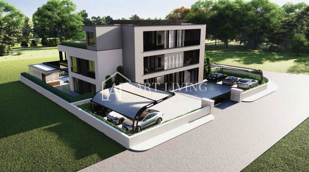 Istrien, Poreč, Umgebung - luxuriöse moderne Wohnung mit Pool - NEUBAU