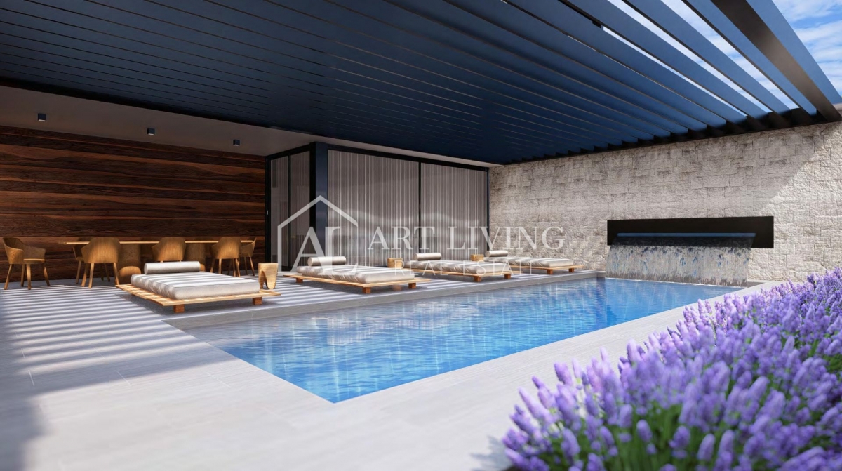 Istrien, Poreč, Umgebung - luxuriöse moderne Wohnung mit Pool - NEUBAU