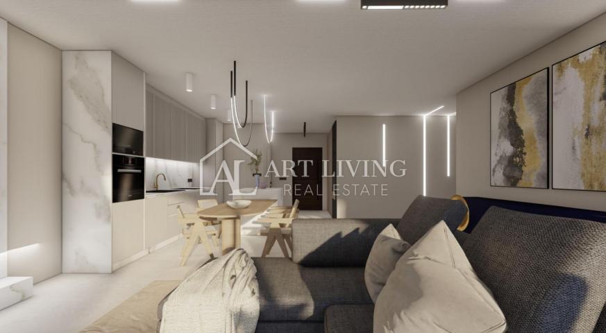 Istria, Poreč, surroundings - modern two-story apartment in a great location with a sea view