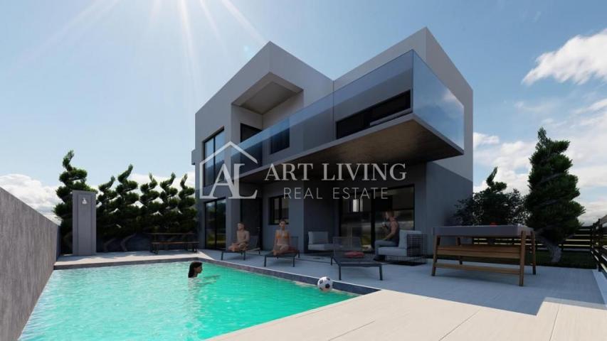 Istria, Poreč, surroundings - luxurious apartment on the ground floor with a private pool