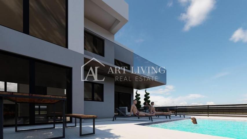 Istria, Poreč, surroundings - luxurious apartment on the ground floor with a private pool