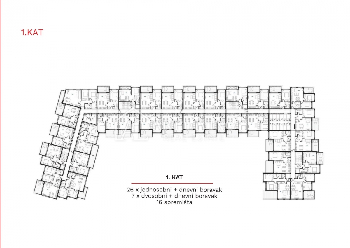 Istrien, Umag - attraktive Einzimmerwohnung im Stadtzentrum, NEU GEBAUT!