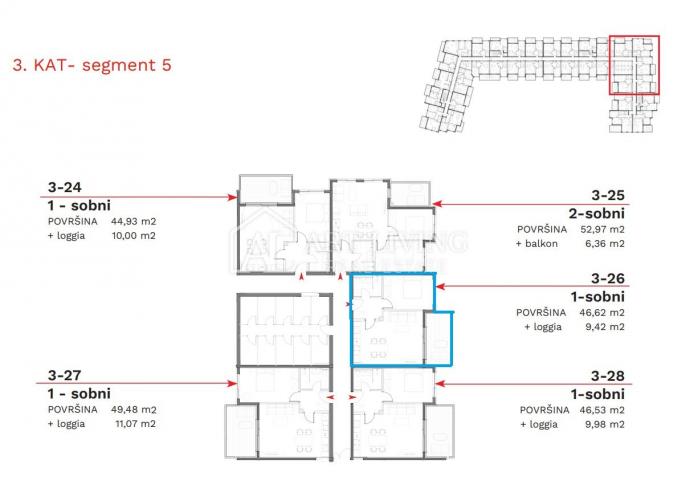 Istria, Umag - attractive one-room apartment with underground garage - NEW CONSTRUCTION