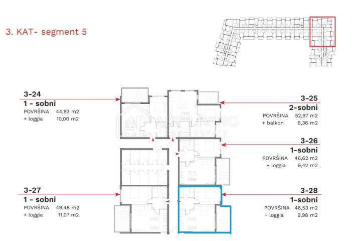 Istrien, Umag - moderne Einzimmerwohnung im Stadtzentrum - NEU GEBAUT