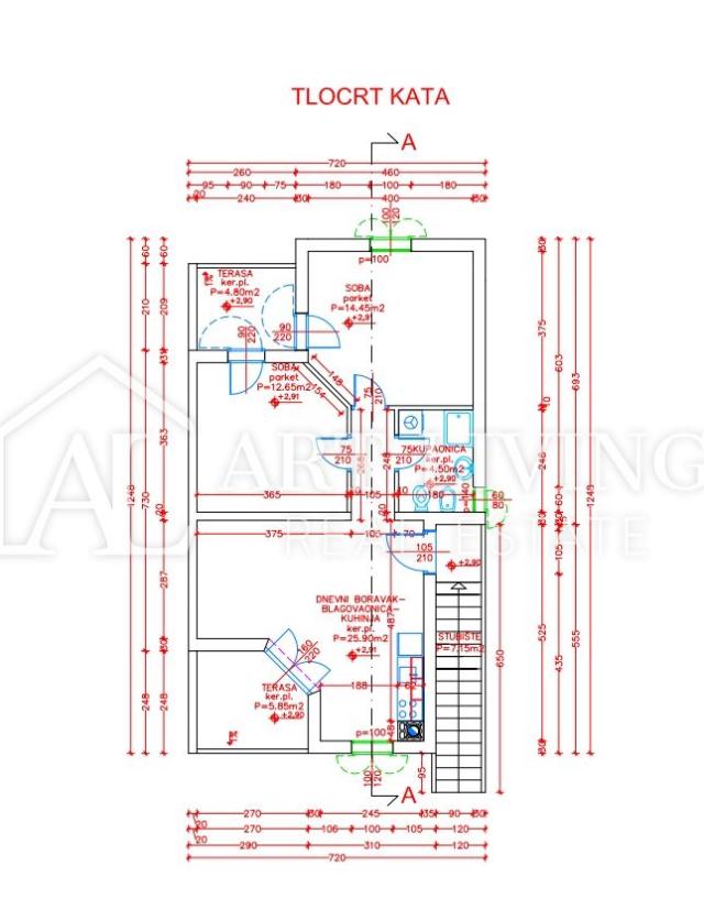 ISTRIA, PULA, surroundings - modern apartment on the first floor near the sea (150m)