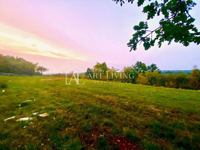 Grožnjan-surroundings, Attractive building plot with sea view