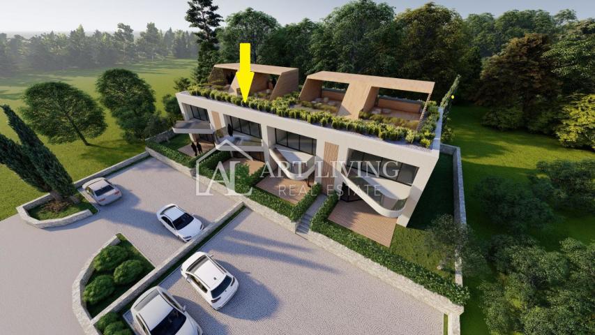 Istrien, Poreč, Umgebung - moderne attraktive Wohnung mit Dachterrasse - NEUBAU